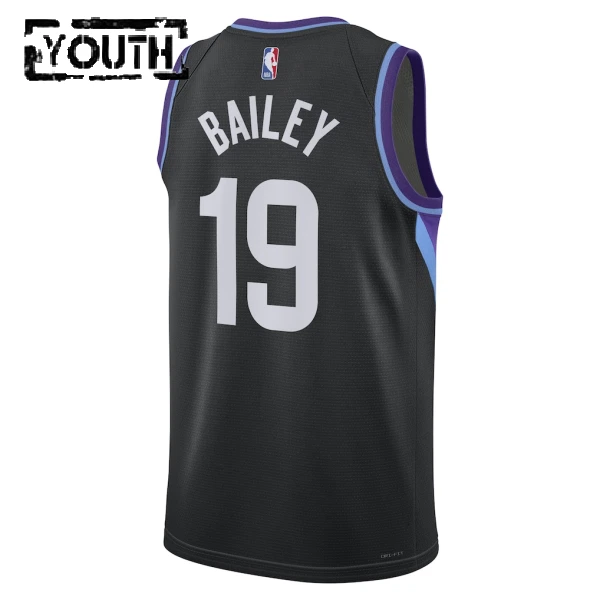 Maglia Utah Jazz Jordan Ace Bailey Statement Edition 2025-26 Swingman Nero - Bambino