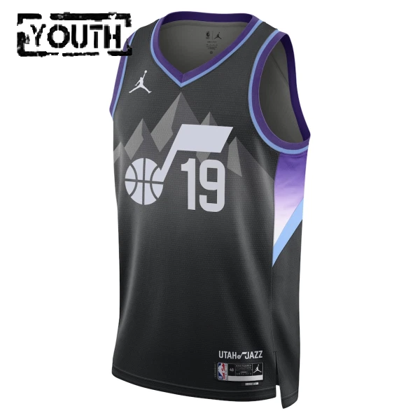 Maglia Utah Jazz Jordan Ace Bailey Statement Edition 2025-26 Swingman Nero - Bambino