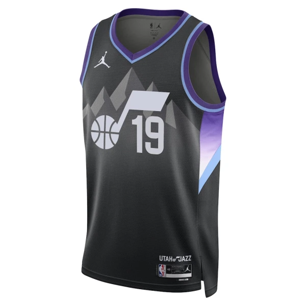 Maglia Utah Jazz Jordan Ace Bailey Statement Edition 2025-26 Swingman Nero - Uomo
