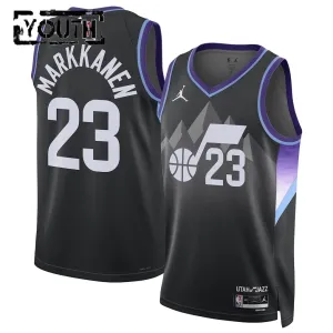 Maglia Utah Jazz Jordan Lauri Markkanen Statement Edition 2025-26 Swingman Nero - Bambino