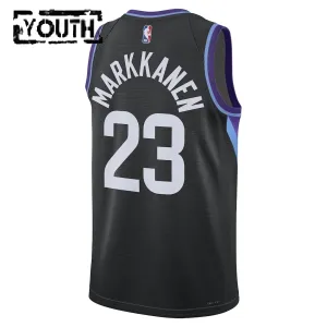 Maglia Utah Jazz Jordan Lauri Markkanen Statement Edition 2025-26 Swingman Nero - Bambino