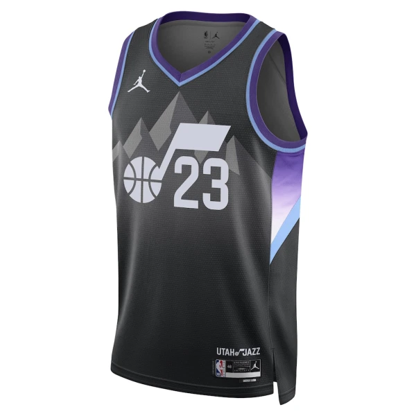 Maglia Utah Jazz Jordan Lauri Markkanen Statement Edition 2025-26 Swingman Nero - Uomo