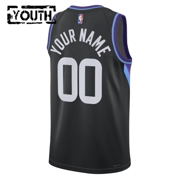 Maglia Utah Jazz Jordan Personalizzata Statement Edition 2025-26 Swingman Nero - Bambino