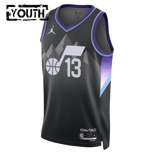 Maglia Utah Jazz Jordan Walter Clayton JR Statement Edition 2025-26 Swingman Nero - Bambino