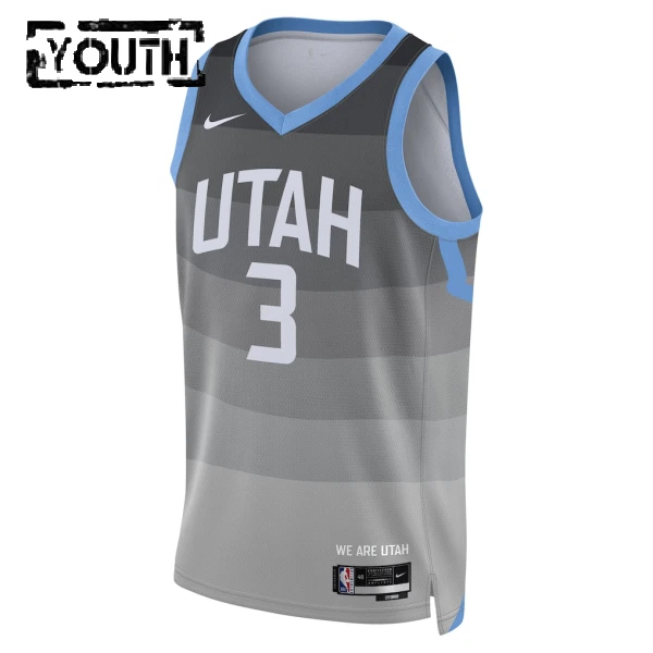 Maglia Utah Jazz Keyonte George City Edition 2025-26 Swingman Grigio - Bambino