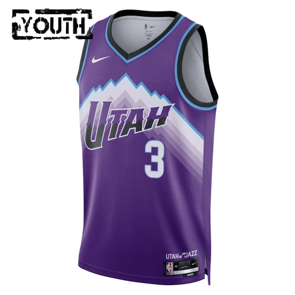 Maglia Utah Jazz Keyonte George Icon Edition 2025-26 Swingman Viola - Bambino