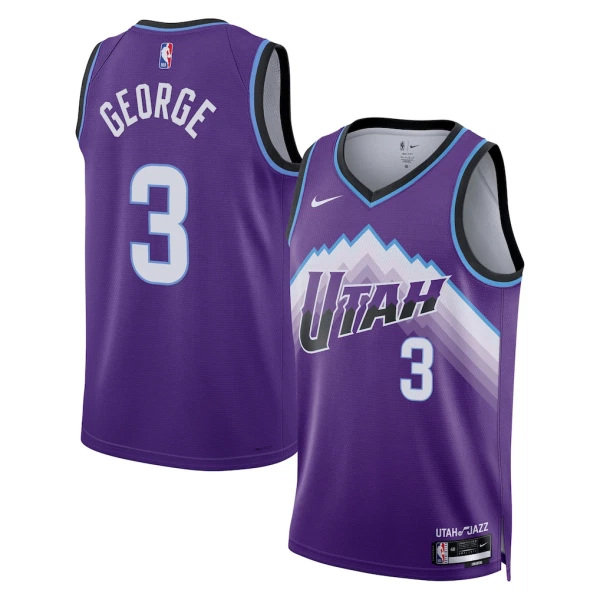 Maglia Utah Jazz Keyonte George Icon Edition 2025-26 Swingman Viola - Uomo