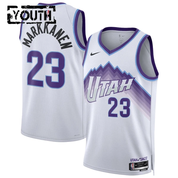 Maglia Utah Jazz Lauri Markkanen Association Edition 2025-26 Swingman Bianco - Bambino