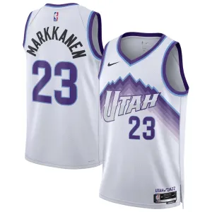 Maglia Utah Jazz Lauri Markkanen Association Edition 2025-26 Swingman Bianco - Uomo