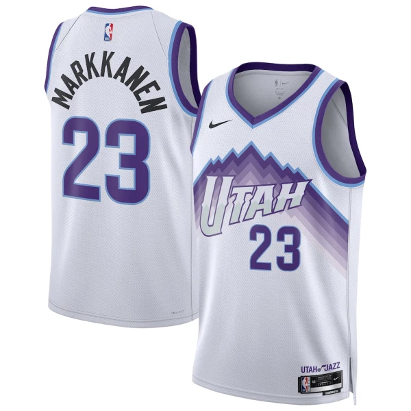 Maglia Utah Jazz Lauri Markkanen Association Edition 2025-26 Swingman Bianco - Uomo