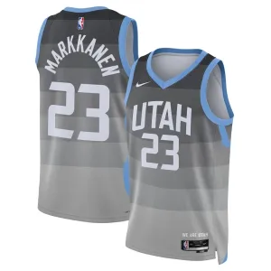 Maglia Utah Jazz Lauri Markkanen City Edition 2025-26 Swingman Grigio - Uomo