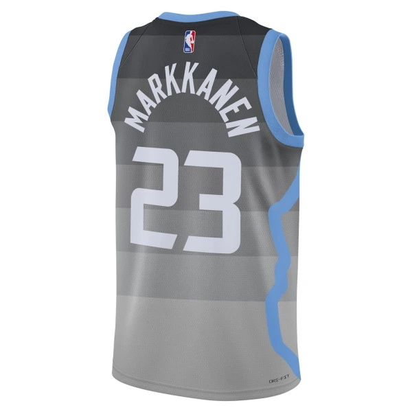 Maglia Utah Jazz Lauri Markkanen City Edition 2025-26 Swingman Grigio - Uomo