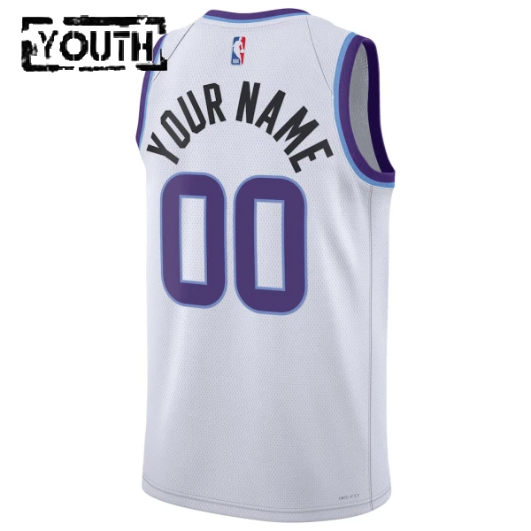 Maglia Utah Jazz Personalizzata Association Edition 2025-26 Swingman Bianco - Bambino