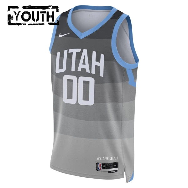 Maglia Utah Jazz Personalizzata City Edition 2025-26 Swingman Grigio - Bambino