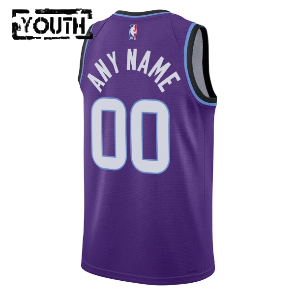 Maglia Utah Jazz Personalizzata Icon Edition 2025-26 Swingman Viola - Bambino
