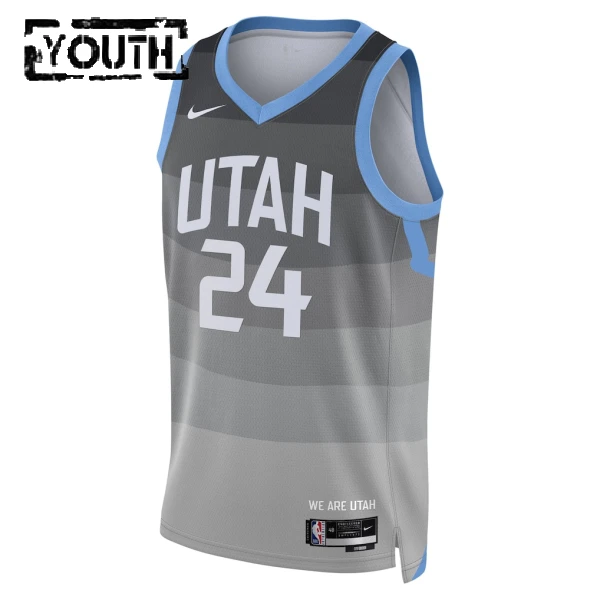 Maglia Utah Jazz Walker Kessler City Edition 2025-26 Swingman Grigio - Bambino