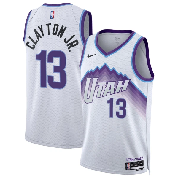 Maglia Utah Jazz Walter Clayton JR Association Edition 2025-26 Swingman Bianco - Uomo Maglia Utah Jazz Walter Clayton JR Association Edition 2025-26 Swingman Bianco - Uomo