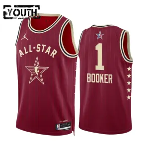 Maglia Devin Booker All Star 2024 Swingman Rosso - Bambino Maglia Devin Booker All Star 2024 Swingman Rosso - Bambino