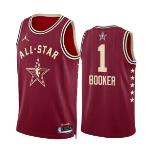 Maglia Devin Booker All Star 2024 Swingman Rosso - Uomo Maglia Devin Booker All Star 2024 Swingman Rosso - Uomo