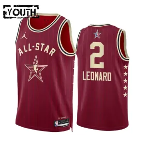 Maglia Kawhi Leonard All Star 2024 Swingman Rosso - Bambino Maglia Kawhi Leonard All Star 2024 Swingman Rosso - Bambino