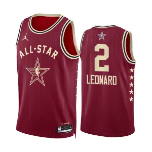 Maglia Kawhi Leonard All Star 2024 Swingman Rosso - Uomo Maglia Kawhi Leonard All Star 2024 Swingman Rosso - Uomo