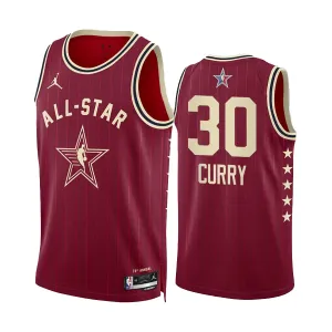 Maglia Stephen Curry All Star 2024 Swingman Rosso - Uomo Maglia Stephen Curry All Star 2024 Swingman Rosso - Uomo