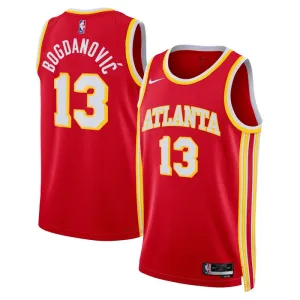 Maglia Atlanta Hawks Bogdan Bogdanovic 13 Icon Edition Swingman Rosso - Uomo