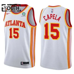 Maglia Atlanta Hawks Clint Capela 15 Association Edition Swingman Bianco - Bambino Maglia Atlanta Hawks Clint Capela 15 Association Edition Swingman Bianco - Bambino