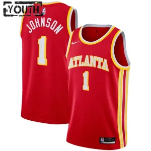 Maglia Atlanta Hawks Jalen Johnson 1 Icon Edition Swingman Rosso - Bambino