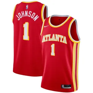 Maglia Atlanta Hawks Jalen Johnson 1 Icon Edition Swingman Rosso - Uomo