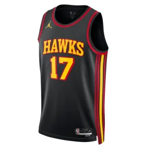 Maglia Atlanta Hawks Jordan Onyeka Okongwu 17 Statement Edition Swingman Nero - Uomo