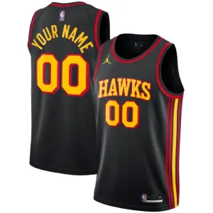Maglia Atlanta Hawks Jordan Personalizzata Statement Edition Swingman Nero - Uomo