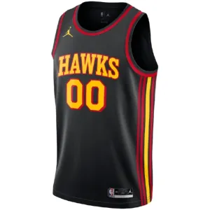Maglia Atlanta Hawks Jordan Personalizzata Statement Edition Swingman Nero - Uomo