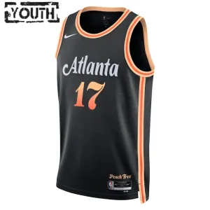 Maglia Atlanta Hawks Onyeka Okongwu 20 City Edition 2022-23 Swingman Nero - Bambino