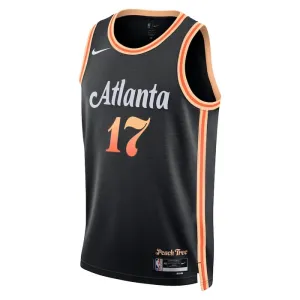 Maglia Atlanta Hawks Onyeka Okongwu 20 City Edition 2022-23 Swingman Nero - Uomo