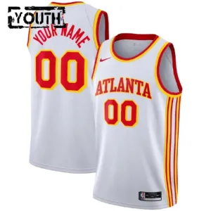 Maglia Atlanta Hawks Personalizzata Association Edition Swingman Bianco - Bambino