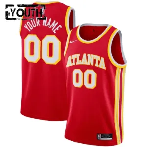 Maglia Atlanta Hawks Personalizzata Icon Edition Swingman Rosso - Bambino