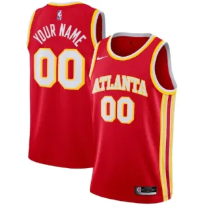 Maglia Atlanta Hawks Personalizzata Icon Edition Swingman Rosso - Uomo