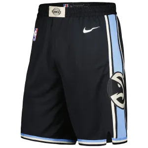 Pantaloncini Atlanta Hawks City Edition 2023-24 Swingman Nero - Uomo