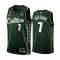 Maglia Boston Celtics Jaylen Brown 7 City Edition 2022-23 Swingman Verde - Uomo