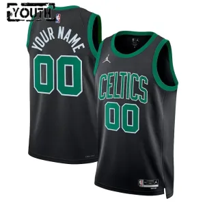 Maglia Boston Celtics Jordan Personalizzata Statement Edition Swingman Nero - Bambino