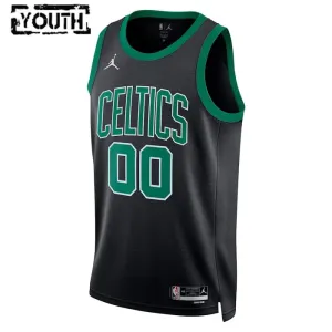 Maglia Boston Celtics Jordan Personalizzata Statement Edition Swingman Nero - Bambino