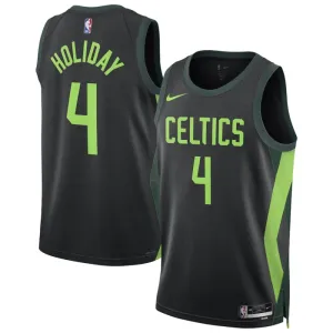 Maglia Boston Celtics Jrue Holiday City Edition 2024-25 Swingman Nero - Uomo