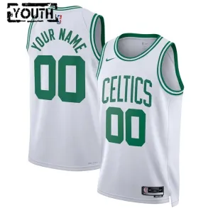 Maglia Boston Celtics Personalizzata Association Edition Swingman Bianco - Bambino