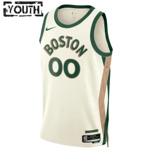 Maglia Boston Celtics Personalizzata City Edition 2023-24 Swingman Bianco - Bambino