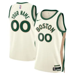 Maglia Boston Celtics Personalizzata City Edition 2023-24 Swingman Bianco - Uomo