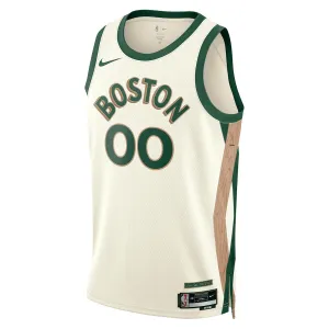 Maglia Boston Celtics Personalizzata City Edition 2023-24 Swingman Bianco - Uomo