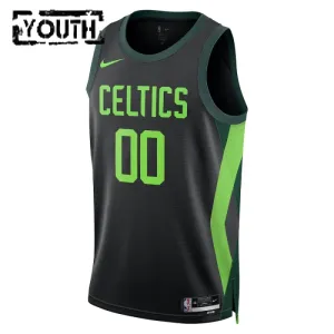 Maglia Boston Celtics Personalizzata City Edition 2024-25 Swingman Nero - Bambino