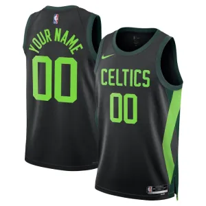 Maglia Boston Celtics Personalizzata City Edition 2024-25 Swingman Nero - Uomo