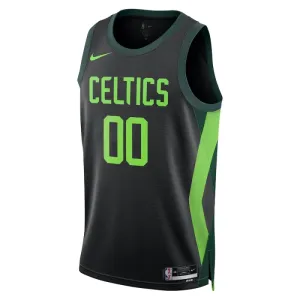 Maglia Boston Celtics Personalizzata City Edition 2024-25 Swingman Nero - Uomo